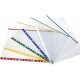 GRAFOPLAS FUNDAS MULTITALADRO 16 POLIPROPILENO TRANSPARENTES LOMO REFORZADO INDICADOR COLOR FOLIO BOLSA -25U-